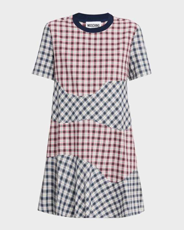 Check Mini T-Shirt Dress